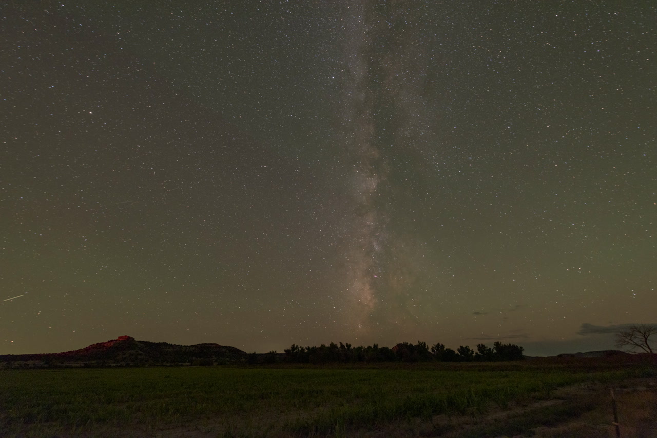 The Milky Way above Black Mesa